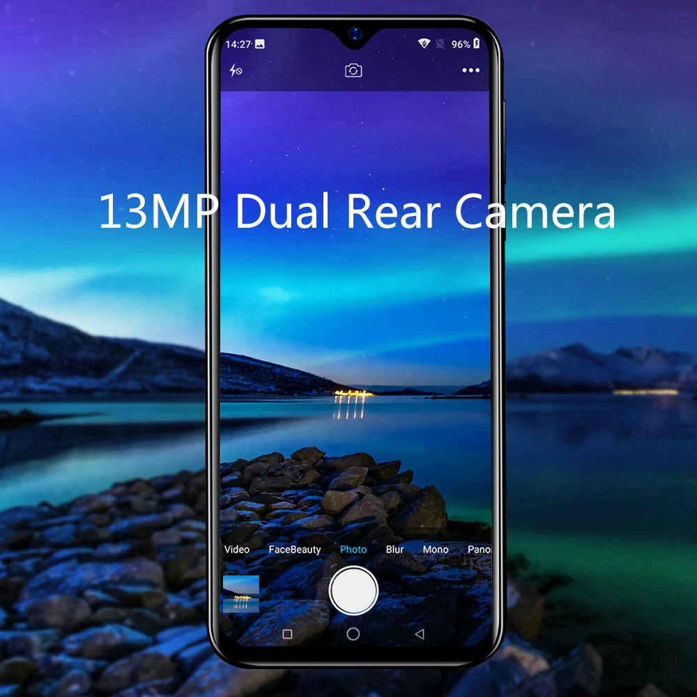 Blackview A60 Original New Smartphone 6.1 inch 19.2:9 Waterdrop HD Screen 1GB+16GB Android 8.1 4080mAh 5MP+13MP 3G Mobile Phone