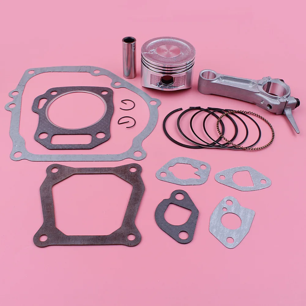 Connecting Rod 68mm Piston Ring Full Gasket Kit For Honda GX160 5.5HP GX 160 Engine Motor Lawn Mower Spare Part Connecting Rod 68mm Piston Ring Full Gasket Kit For Honda GX160 5.5HP GX 160 Engine Motor Lawn Mower Spare Part
