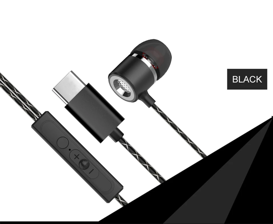 Icoque For Leeco Type C Earphone with Mic Stereo Headphones USB Type-c Earphones for Letv LeEco Le 2 Pro Max 2 C Type Earphone   (16)