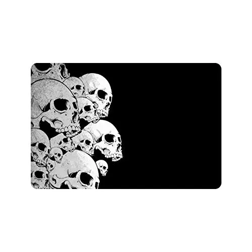 

Memory Home Cool and Scary Skull Pattern Custom Doormat Welcome Mat For Home Decoration Carpet