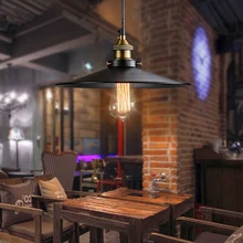 26 см Лофт винтажный потолочный светильник Ретро промышленный люстра светильник для кафе ресторана бара американский стиль металлический светильник