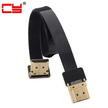 

Flat Cable Cyfpv To Down 20cm 50cm Male Fpv Hdmi Angled 90d For Hdtv Multicopter Serial Photography