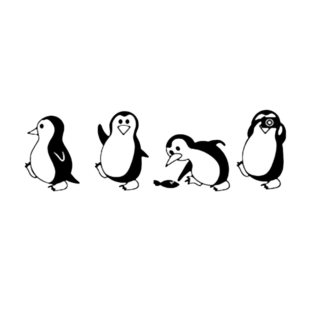 

DIY Removable Penguin Wall Stickers Home Decorative Decal Kids Nursery Baby Room PVC Black 57 x 18.5cm Mar 23