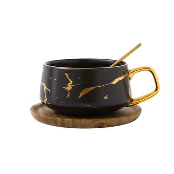 

Italian Condensed Coffee Ceramic Cup Saucer Suit Cat feces Coffee Cups afternoon tea Cup Small Coffee Cup with dish spoon Set
