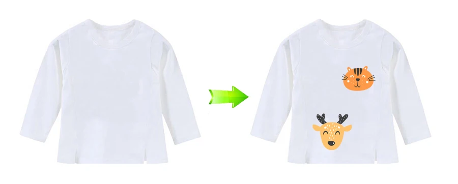 Colife Cartoon Patches Iron On Patches For Children's T-shirt Dresses A-level Washable Stickers Heat Press Appliqued