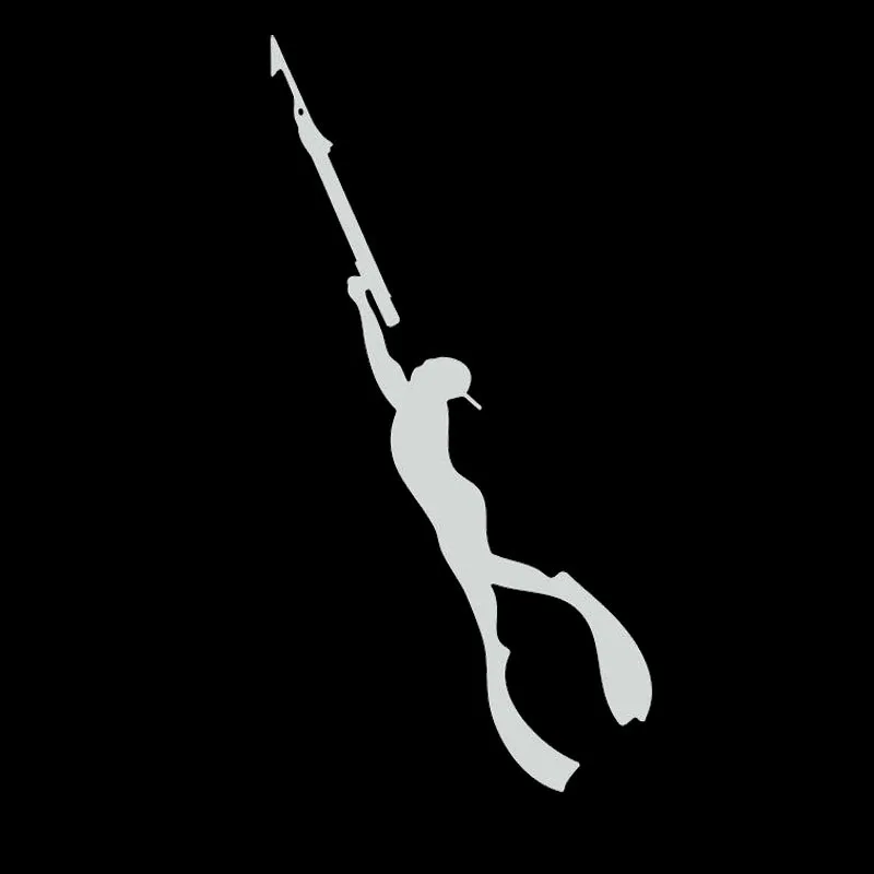 بسيطة 9.6*18.7cm صائق المحيطات الصيادين الصيد بندقية الرمح الغوص c7-0032 ملصقات السيارات بسيطة 9.6*18.7cm صائق المحيطات الصيادين الصيد بندقية الرمح الغوص c7-0032 ملصقات السيارات