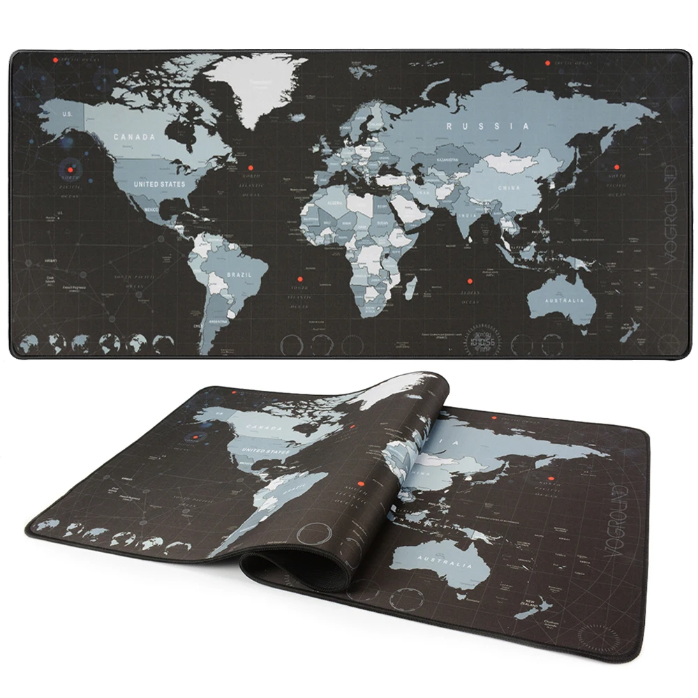 

Large Mouse Pad New World Map Gaming Mousepad Anti-slip Rubber Big Mouse Mat Computer Mause Pad Keyboard Desk Mat Game
