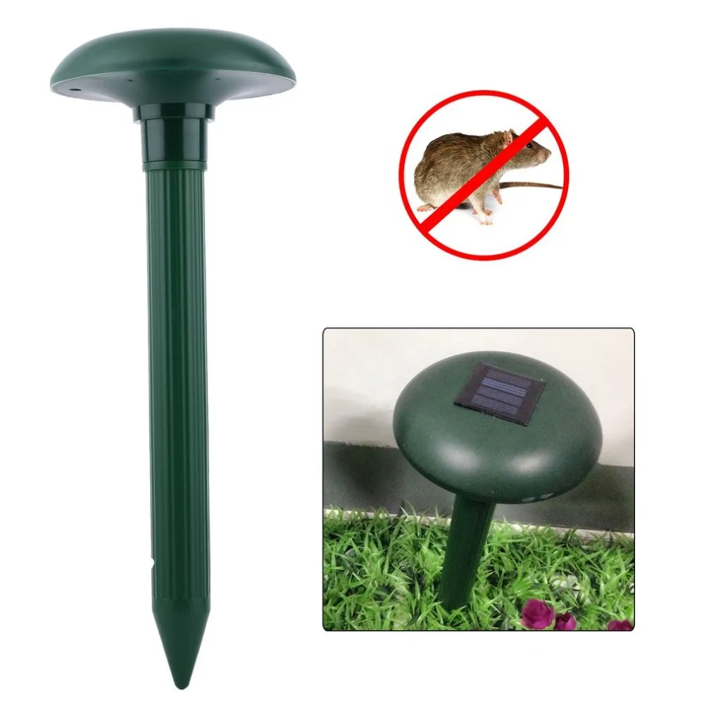 Solar Power Eco-Friendly Ultrasonic Gopher Mole Snake Mouse Pest Reject Repeller Control for Garden &amp Yard | Дом и сад