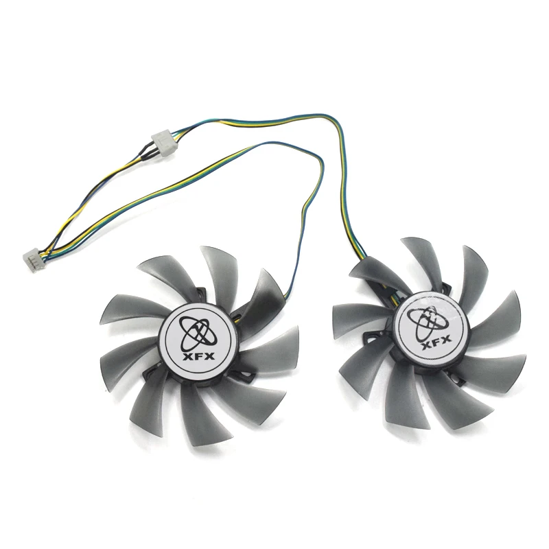 2pcs/lot 85mm FD7010H12S RX480 GPU VGA Alternative 4Pin Cooler Fan For HIS RX 570 4GB 8GB RX470 Graphics Card Cooling