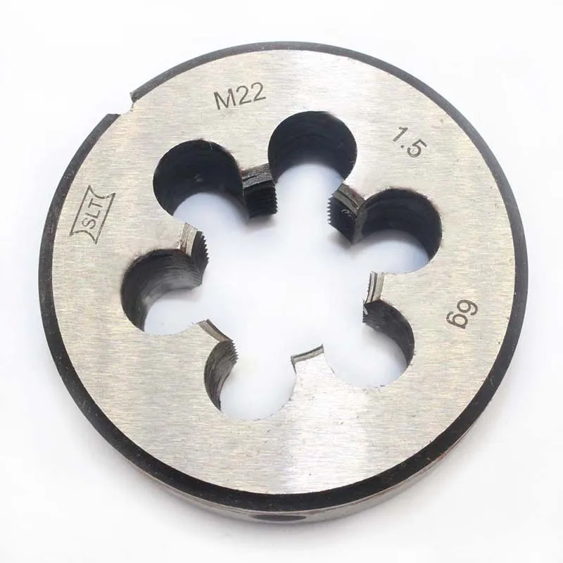 

1pc M22X1.5 6g High speed steel metric circular die manual dies threading tools for steel iron aluminum copper workpiece thread