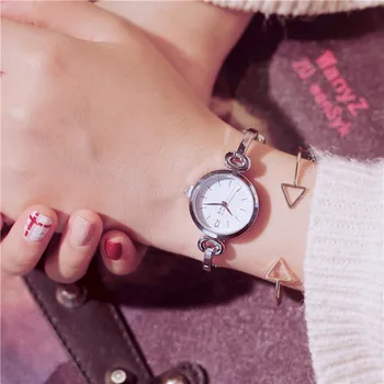 

Minimalist women bracelet watches women's fashion full stainless steel quartz watch silver lady wristwatches luxury brand clock