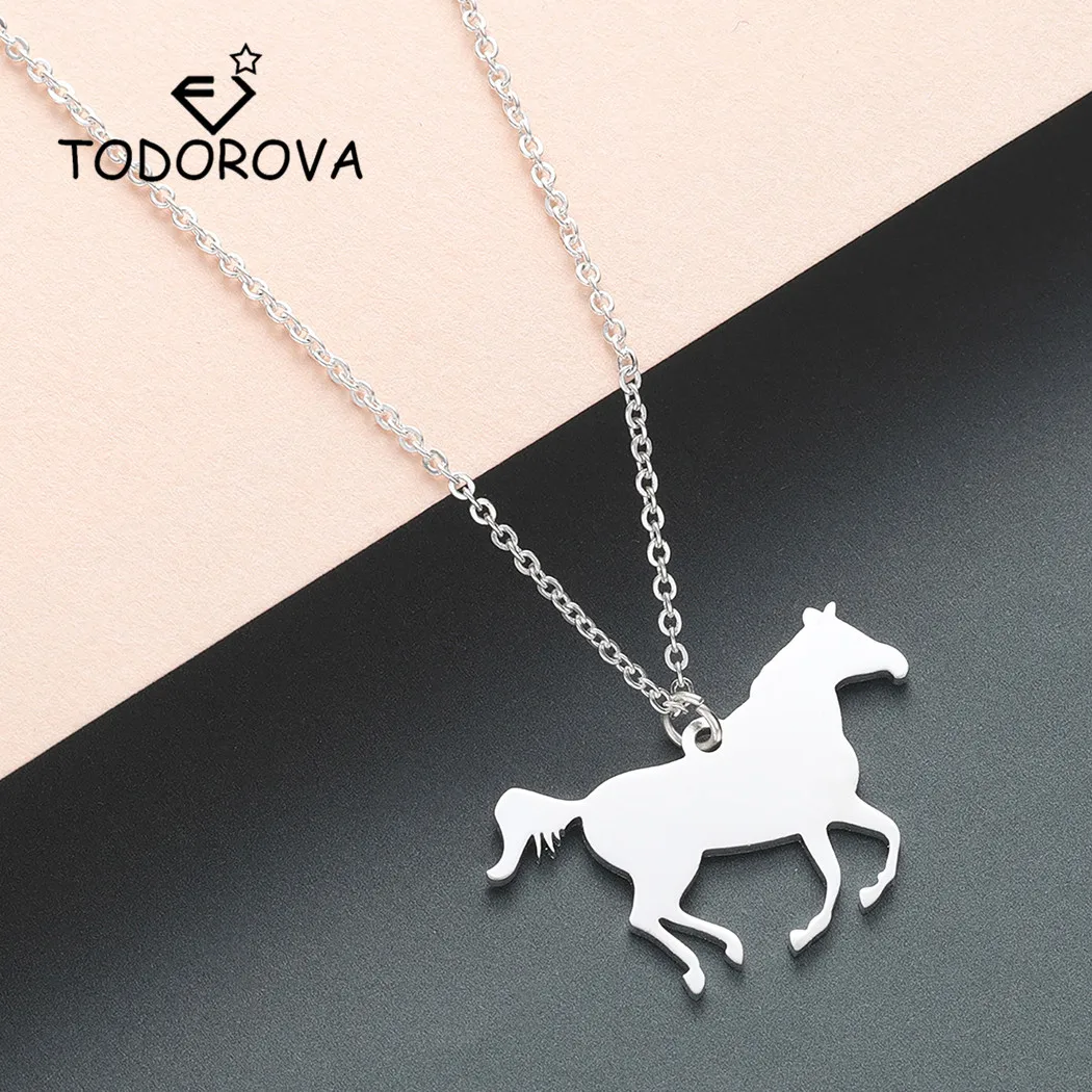 Купить ожерелье todorova с подвеской в виде гоночной лошади женское