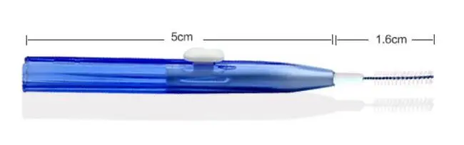 8 шт./упак. межзубная щетка 0,7 мм 1,0 мм зубная щетка Ортодонтическая зубная щетка с длинной ручкой зубочистки с зубной нитью зонд, ротовая полость гигиены