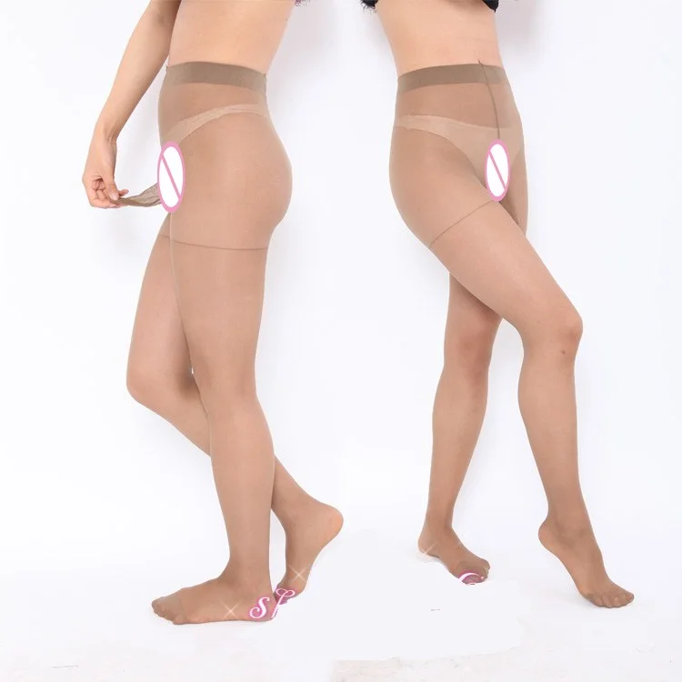 knee high panty hose New High-end Hot selling high elastic Men's Ultra-thin transparent sexy temptation stockings Male open-crotch pantyhose 5 Styles g string underwear cotton