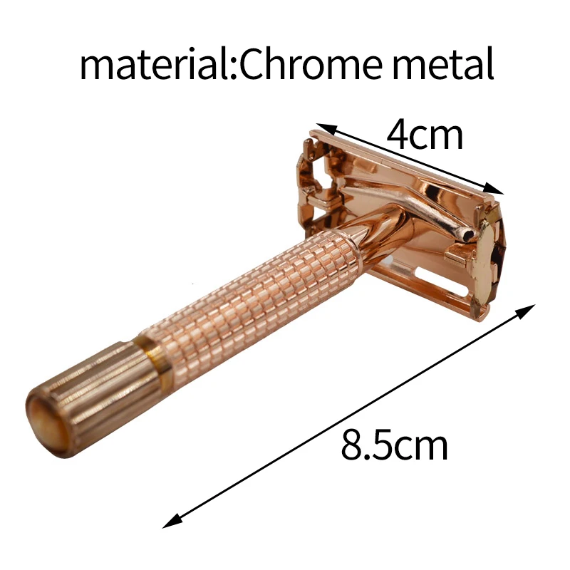 8,5 см длинная ручка хромированная двухсторонняя Безопасная бритва
