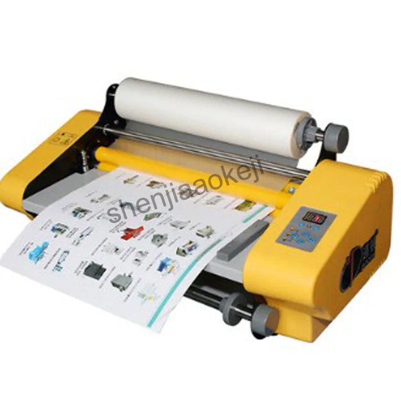 

DC-358 Automatic Laminating Machine Lamination Machine Electronic Temperature Control Hot Cold Dual-use Laminator 220V 1PC