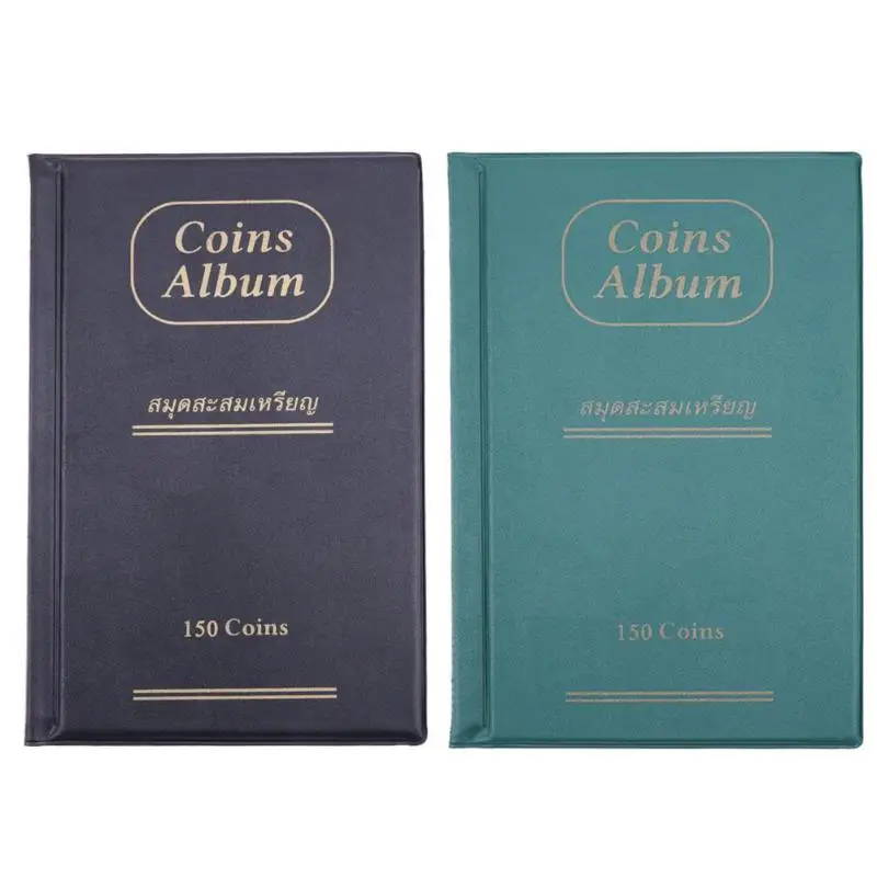 

Large Coin Album Books 10 Pages 150 Pockets Coin Collection Holder Book Album for Coins Collector Home Decoration