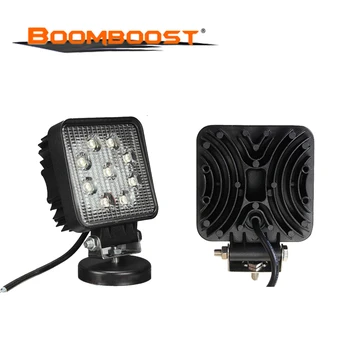 

2 PCS LED 27W Square LED 12V 24V Driving Work Light Spot/Flood Beam Metal Waterproof For 4x4 Offroad Tractor ATV Vehicle Truck