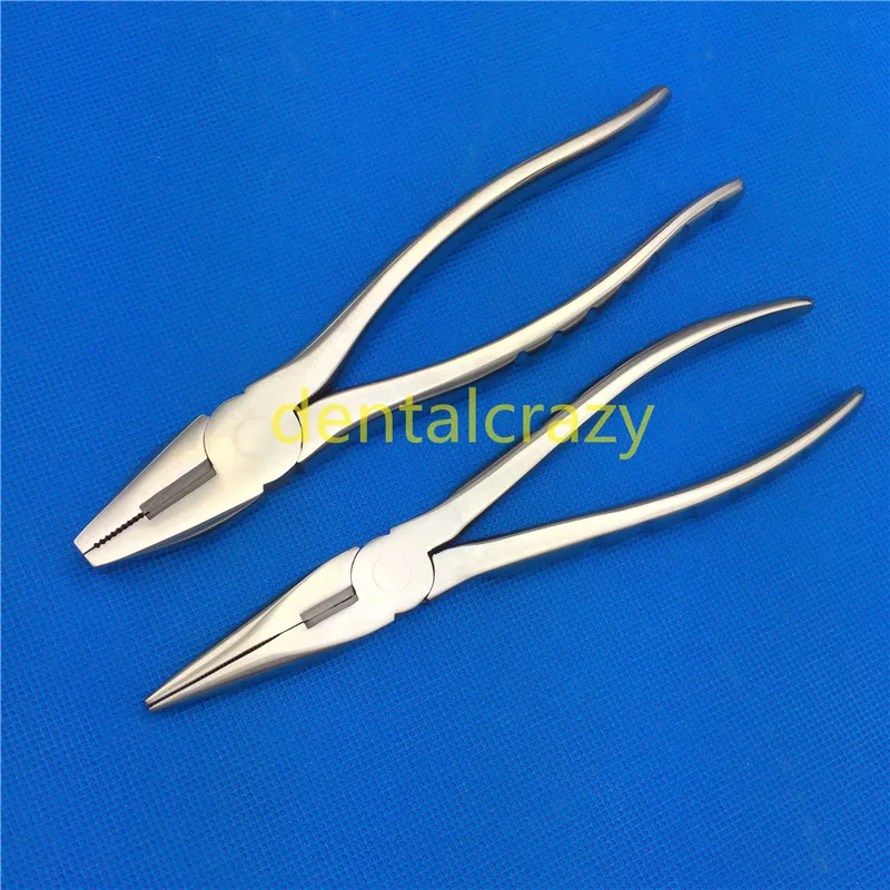 

High Quality Orthopedics Flat Nose Pliers With Serrated Jaws Veterinary orthopedics instrument suit
