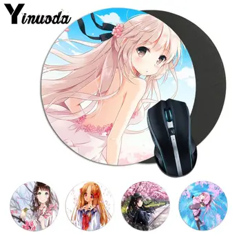 

Yinuoda Cherry blossoms Anime girl Kawai 3d Mousepads gamer gaming Mouse pads Computer Peripherals Keyboard Pad Home Gifts Mat