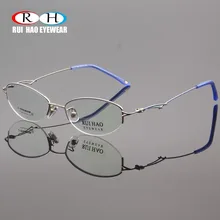 Оптические очки женские титановые очки с оправой из сплава оправа Рецептурные очки оправа модные очки дизайн бренда oculos gafas