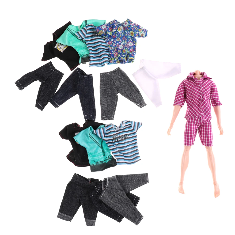 New Arrival Suit Outfit Casual Wear shirt Clothes and pants for barbie doll boy firend for doll