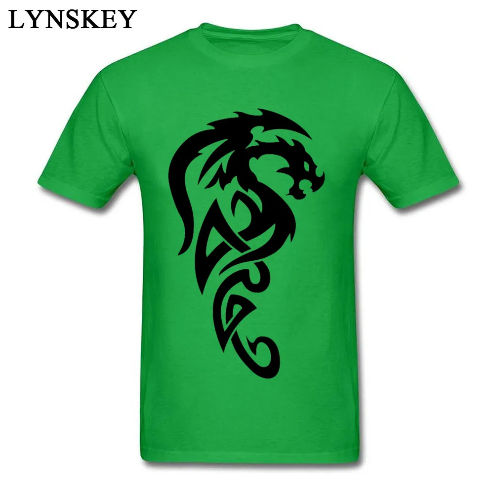 6-2-dragon-tattoos-pic O-Neck Mens T Shirts Summer Family Tops Tees Short Sleeve Funny Pure Cotton Printed Tee-Shirts 6-2-dragon-tattoos-pic green