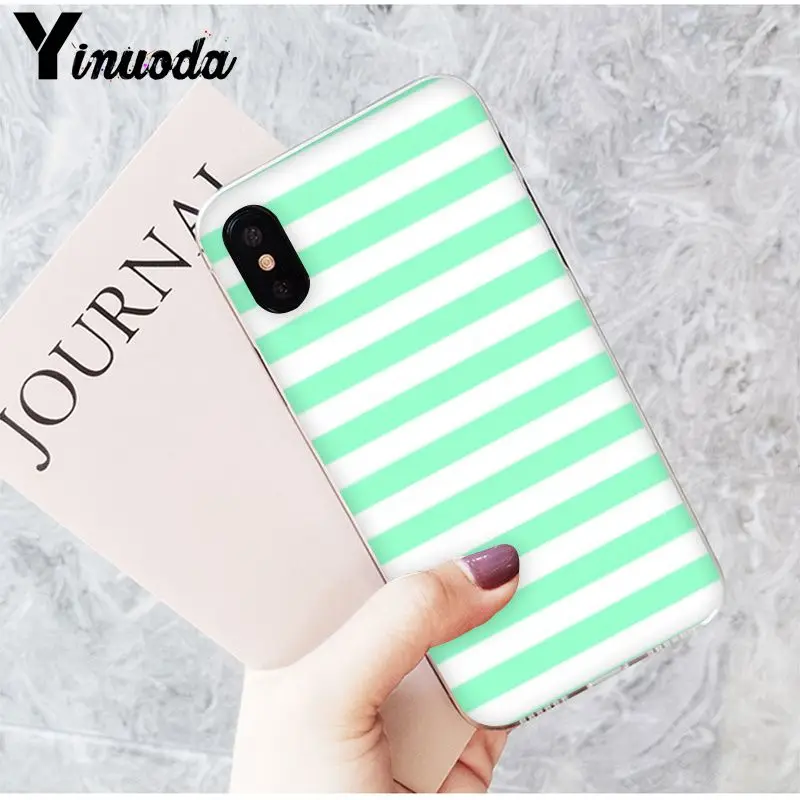 Yinuoda простой небольшой свежий мятно зеленый пользовательский Фото чехол для