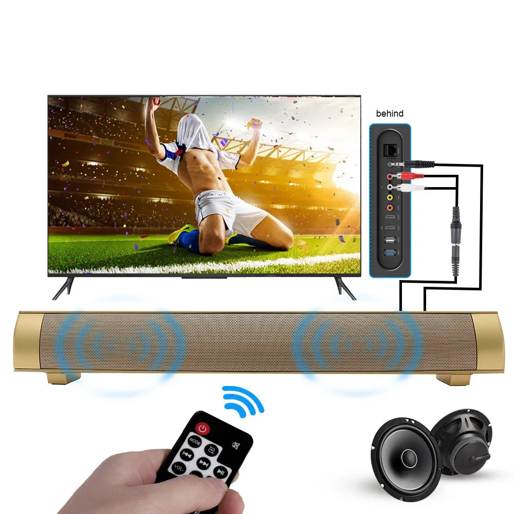 Wireless Remote Control Bluetooth Speaker TF Card Bluetooth Speaker