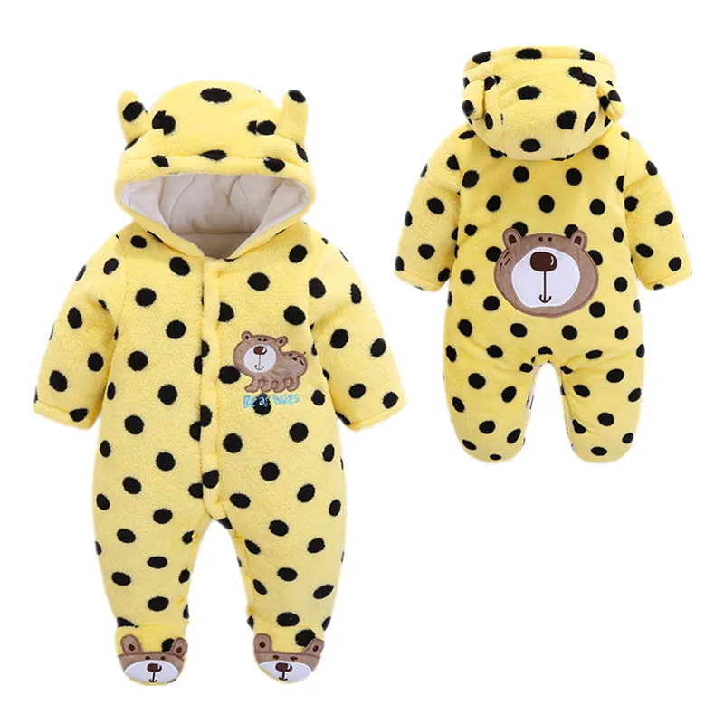 

Winter Style Baby Rompers Cotton Padded Thick Newborn Baby Girl's Warm Jumpsuit Autumn ropa bebe baby's wear Kid Outfit Clothes