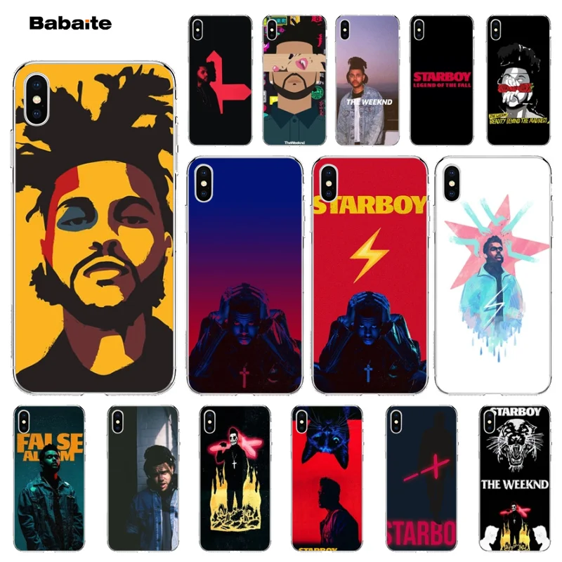 Чехол Babaite The Weeknd starboy для iPhone 7 7plus 5 5Sx 6 8Plus X XS MAX XR|Чехлы-накладки| |