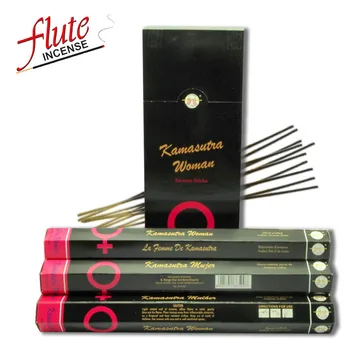 

FLUTE 120 Sticks/Pack Kamasutra Woman Spice Cored Incense Sticks Handmade From Indian Burning in Tea House For Yoga