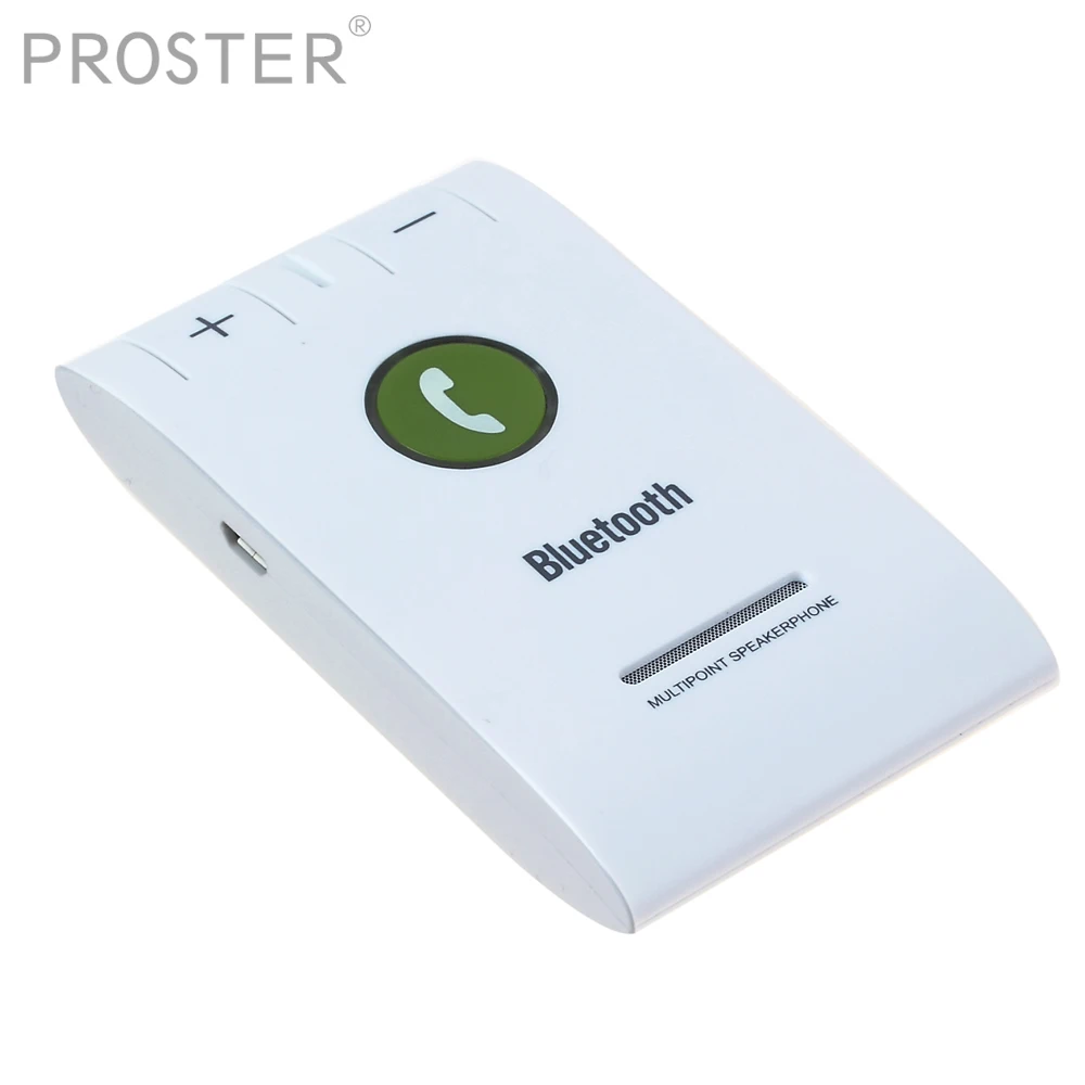 

Proster Bluetooth V4.1 Handsfree 6E Headset Bluetooth Speaker for phones Sun Visor Wireless Bluetooth Car Kit Speakerphone