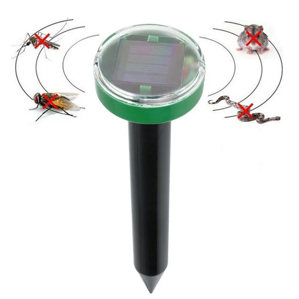 1 pc Solar Ultrasonic Snake Mouse Repellers Pest Rodent Repeller Reject