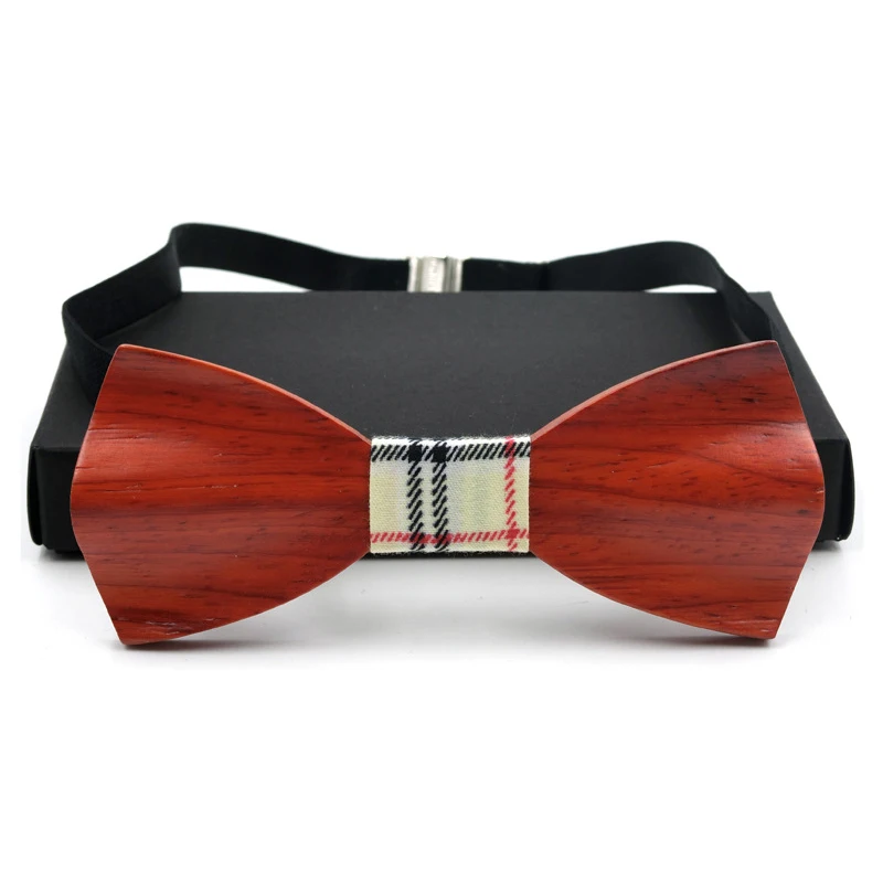 

GUSLESON Novelty Three-dimensional Wooden Bow Tie For Men Weeding Classic Solid Wood Bowtie 3D Handmade corbata Ties Gravata