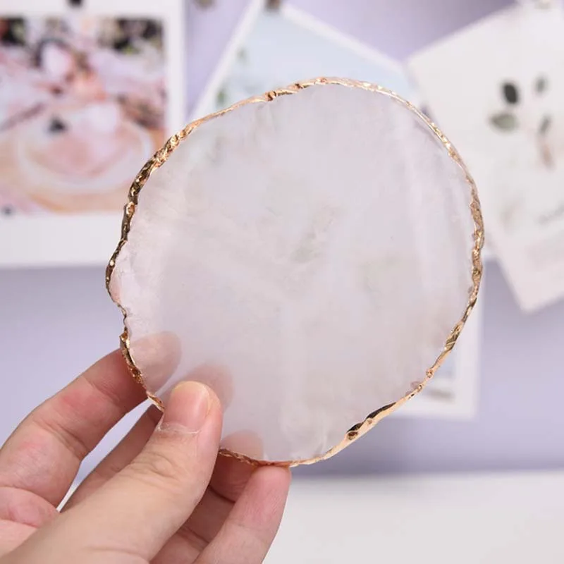 JINSERTA Resin Serving Tray Jewelry Display Plate Necklace Ring Earrings Cosmetic Organizer Home Desktop Sundries Decor