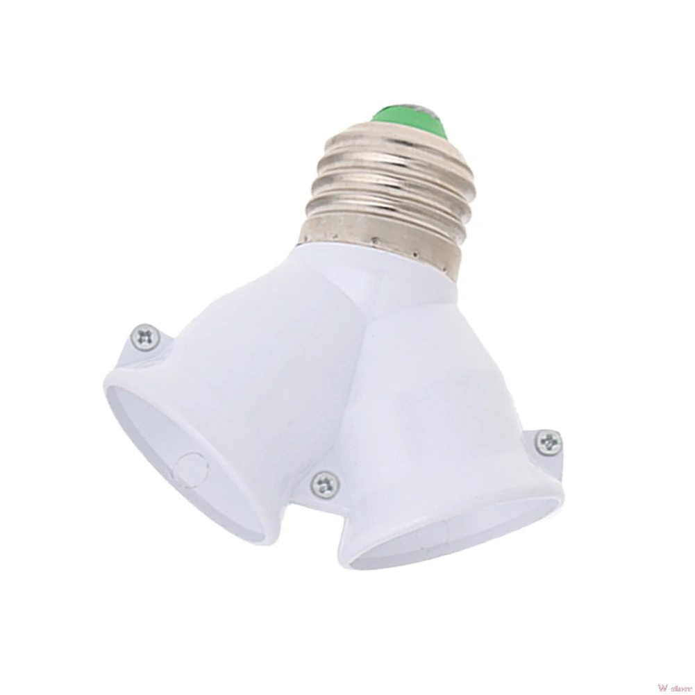 

2018 E27 To Double E27 Base Socket Extender Adapter Converter LED Light Lamp Bulb W-store Oct12_A