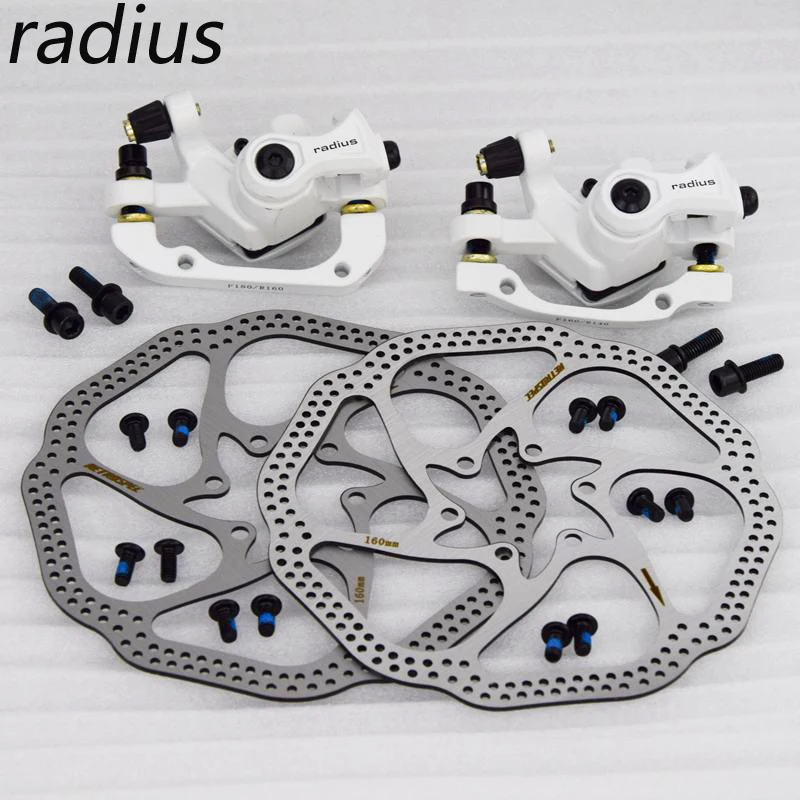 

radius Disc Brakes Mountain Bike Mechanical Disc Brakes Calipers Bicycle Parts 1 Pair/2pcs Free Shipping