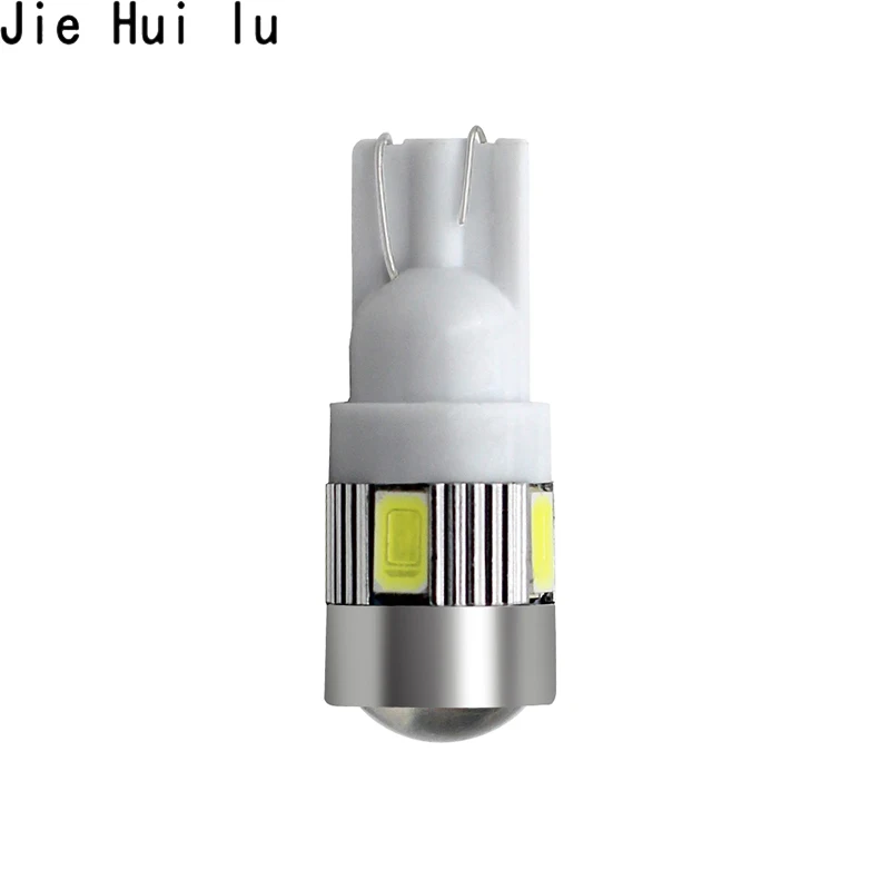 T10 501 супер яркая 6 SMD 5630 Светодиодная линза для проектора авто клиновидная лампа