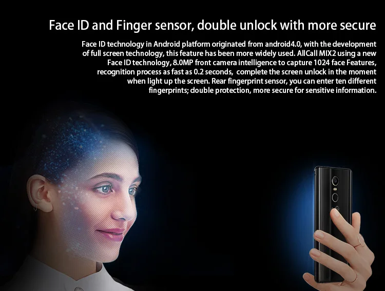 ALLCALL MIX2 6GB RAM 64GB ROM Helio P23 MTK6763 2.0GHz Octa Core 5.99 Inch 2.5D FHD+ Full Screen Android 7.1 4G LTE Smartphone