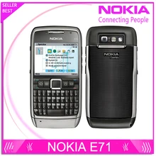 E71 100% Оригинал Nokia E71 Мобильный Телефон 3 Г, Wifi, GPS 5MP Восстановленное сотовый телефон Разблокирована E Серии Смартфон Русская Клавиатура