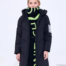 BOSIDENG, зимний длинный пуховик, 90% утиный пух, плотная теплая верхняя одежда, женская зимняя длинная парка, водонепроницаемая, высокое качество, B80142598DS