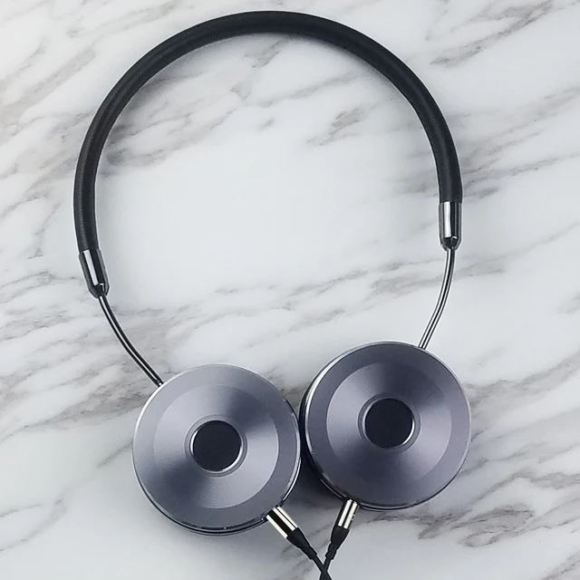 Liboer Headphones with Long Cord 3.5mm Metal On Ear Headband Headset