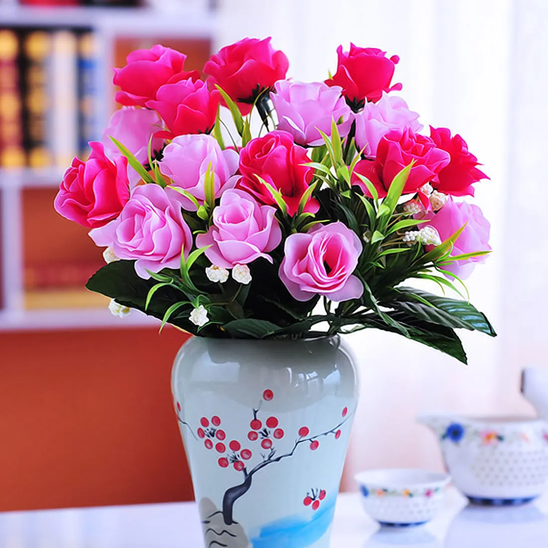 

One Bouquet 6 10 14 heads cute silk daisy lily artificial decorative flower wedding flower bouquet home room table decoration