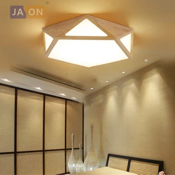 

LED Nordic Iron Acryl Wooden LED Lamp.LED Light.Ceiling Lights.LED Ceiling Light. Ceiling Lamp For Bedroom