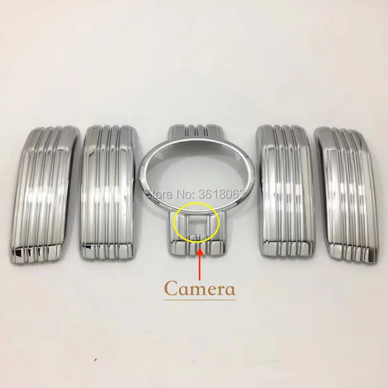 

For 2018 Toyota LAND CRUISER PRADO 150 FJ150 Front Center Grille Grill Cover Trim ABS Chrome Stickers Car Styling Accessories