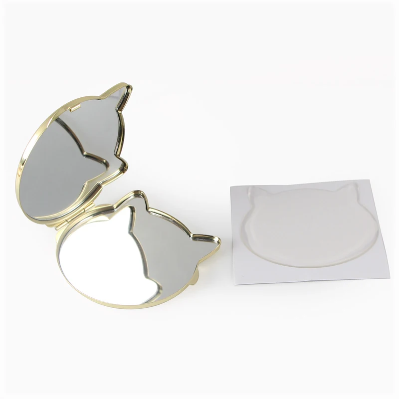 Cute cat makeup mirror portable small mirror souvenir birthday gift event prize DIY design (2)