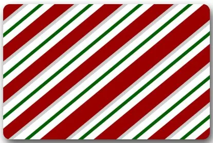 Christmas Candy Canes stripes Holiday Machine Clean Top Fabric & Non