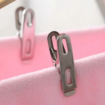 

20 Pcs Stainless Steel Spring Loaded Metal Laundry Clothes Clip Pegs