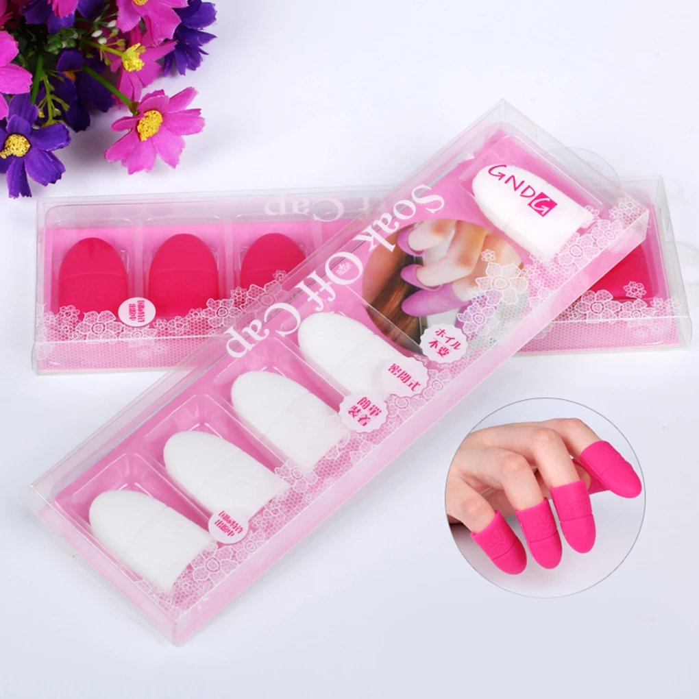 

Limit buy 5pcs Nails Art Tools Removal Nails Silica Gel UV Gel Polish Remover Soak Off Caps
